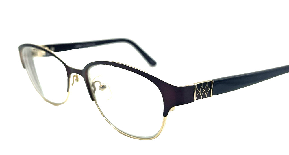 MUSE SH8001 GOLD PURPLE EYEGLASSES FRAMES 52-16-135 AUTHENTIC NEW NO LENSES